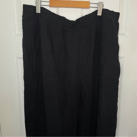 Joe Fresh good preloved black high rise cotton pants 1X - Picture 2 of 5